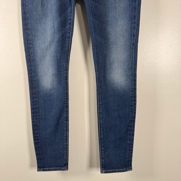 Hudson Women's Blue Stretch Krista Midrise Super Skinny Ankle Jeans Size 27 - Picture 3 of 10